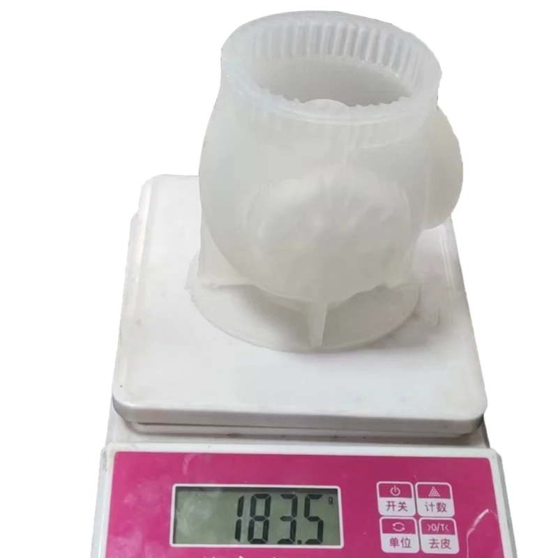 3d Hydroponic Flowerpot Dripping Mold Gypsum Cement Flowerpot Ornaments Stereo Snowflake Gloves Flowerpot Silicone Mold