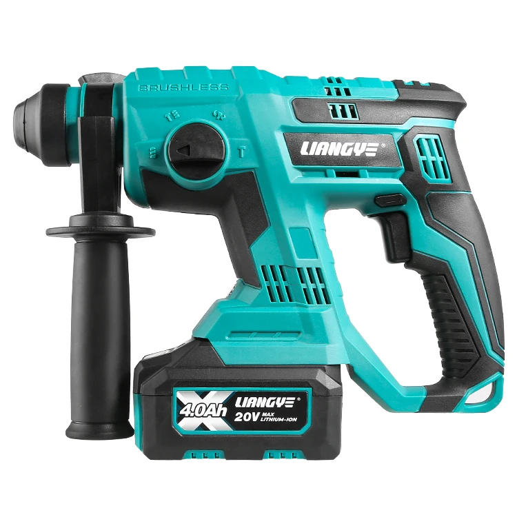 

20V Brushless Electric Jack Hammer Drill Breaker Rotary Hammer Concrete Application Construction Project Battery Power