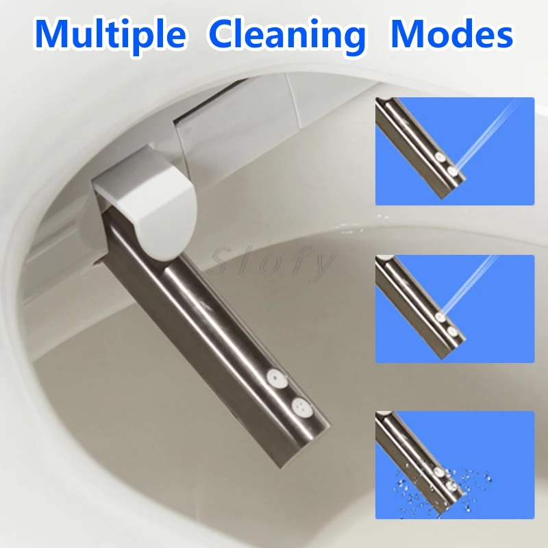 Smart Toilet Seat Toilet Cover Remote Control Water Wind Temperature Dryer Universal Toilet Lid For Bathroom Smart Bathroom WC