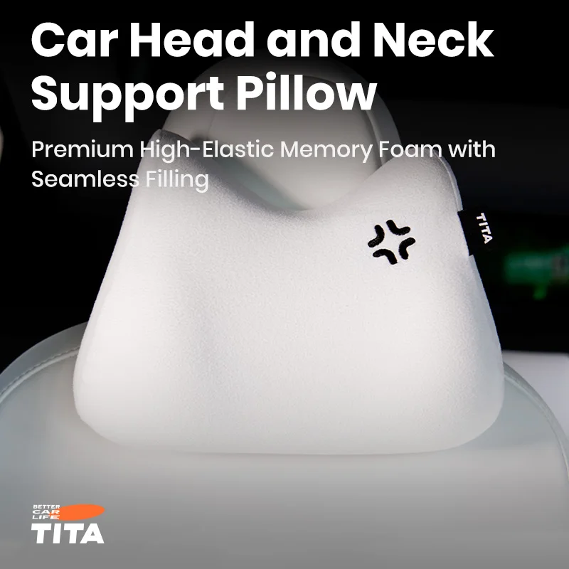 For Car headrest neck pillow suitable for Tesla Model 3 Y S X accessories, high quality, cute and comfortable, protects the head