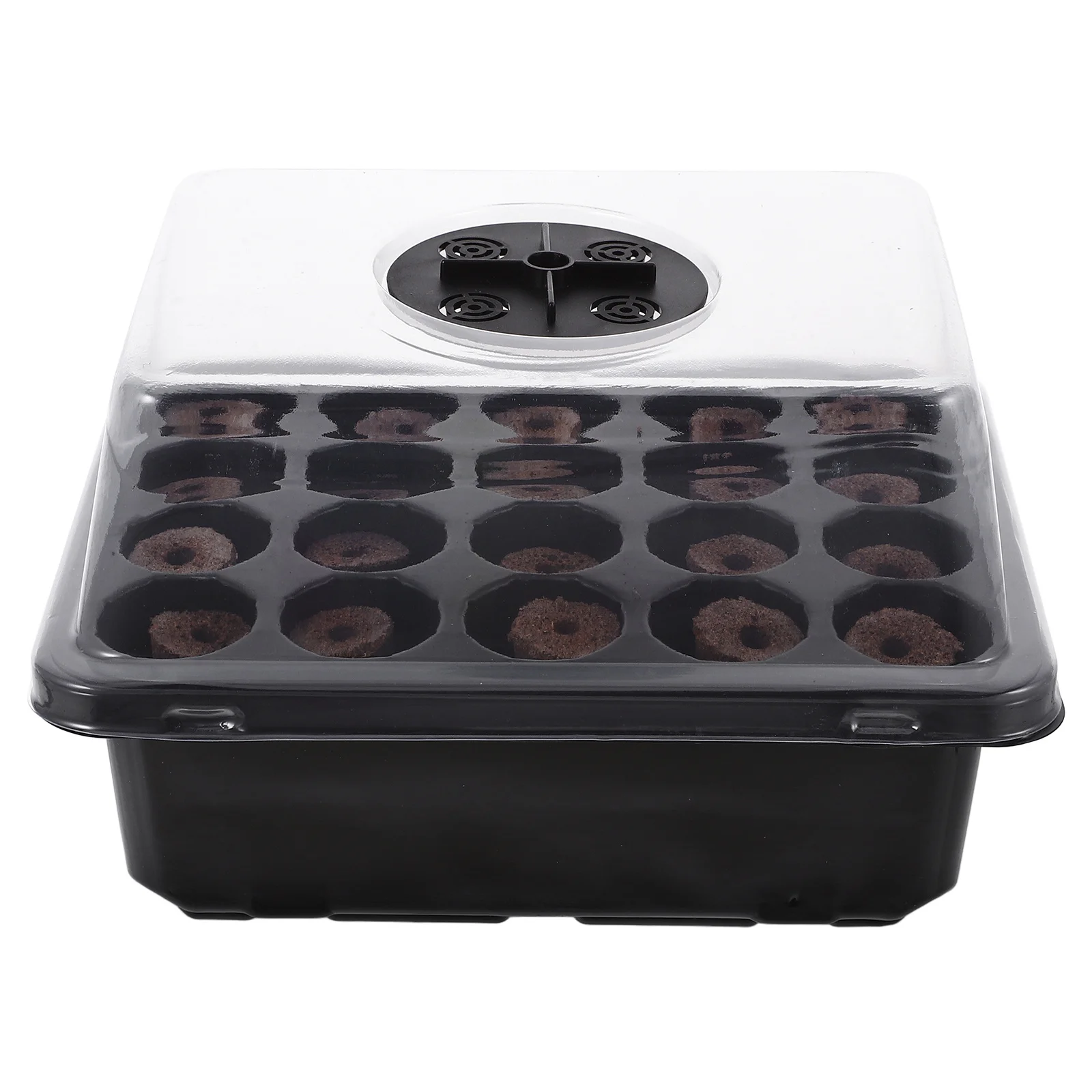 

20-Hole Nursery Planting Tray Kit For Indoor Greenhouse Germination Pp Plastic Sowing Starter Container Vegetable Growing Box