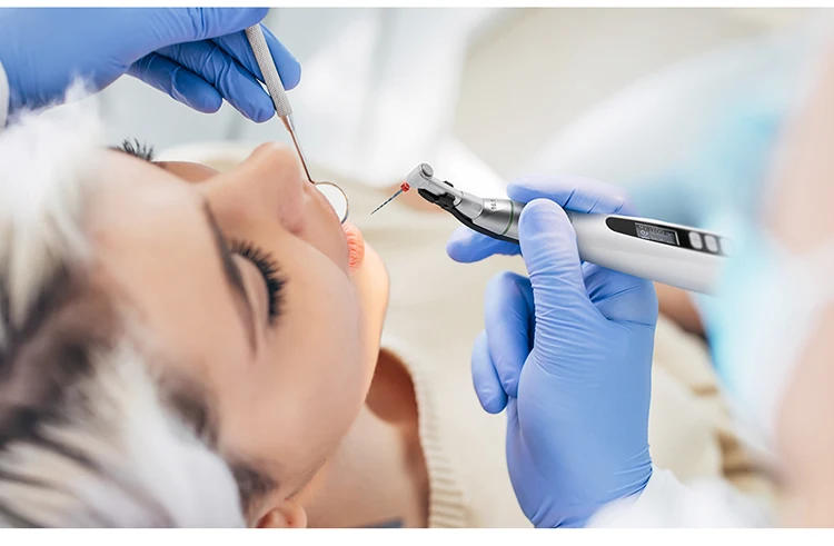 AZDENT Dental-Wurzelkanalbehandlungsset mit LED-Endomotor, 16:1 Winkelstück, 9 Modi, Apex-Lokalisator, Zahnmedizinisches Werkzeug und Ausrüstung – Detail 7