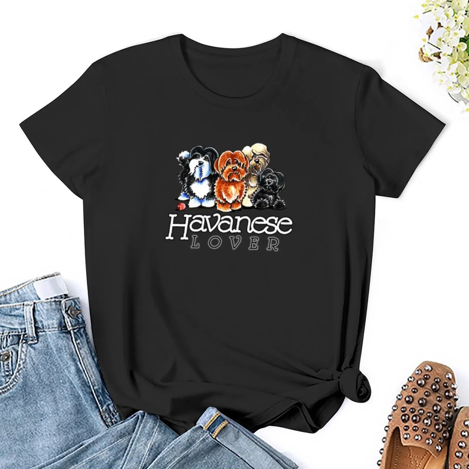 Havanese Lover T-Shirt hippie clothes plus size tops vintage clothes tops Women