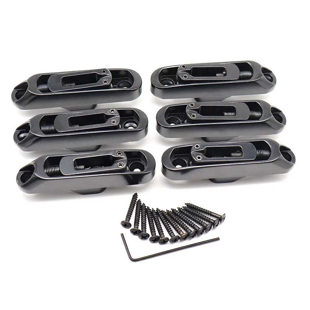 

6 String Bass Guitar Bridge Saddle Single Individual Bridge Saddles Tailpiece for Bass Guitar