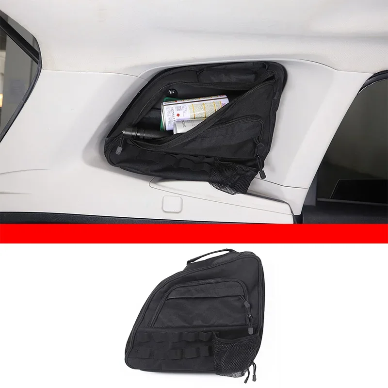 

For Subaru Forester 2013-2018 Car Trunk Side Window Bag Oxford Cloth Black Interior Accessories