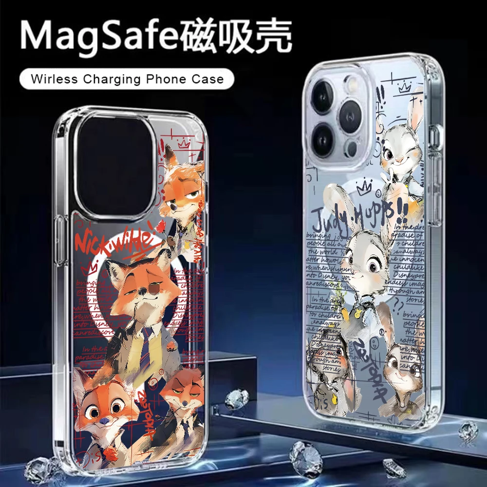 Zootopias Judith Nicks For Magesafe Magnetic Phone Case for Samsung Galaxy S26 S25 S24 S23 S22 S21 Ultra Plus 5G S20 FE Cover