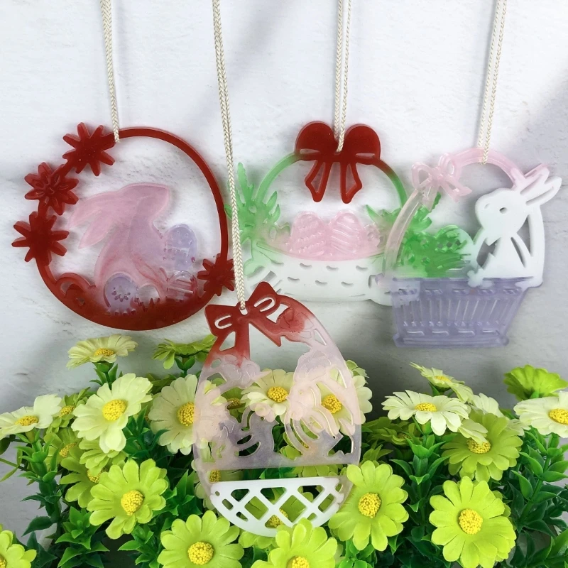 4Pcs Flexible Silicone Molds For Creating Beautiful Festival Hanging Adornment Festival Silicone Molds For DIY Ornaments