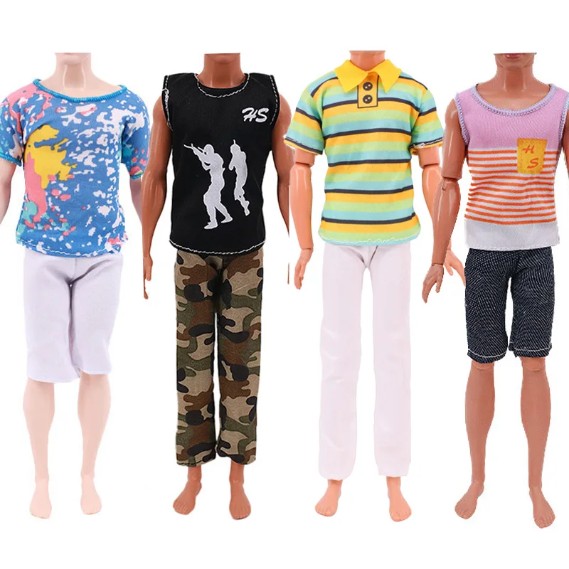 Ken Doll Clothes Doll Daily Wear Casual Suit Sweatshirt Pants Wedding Party Suit Man Male Doll Clothes For 30cm Doll Accessories