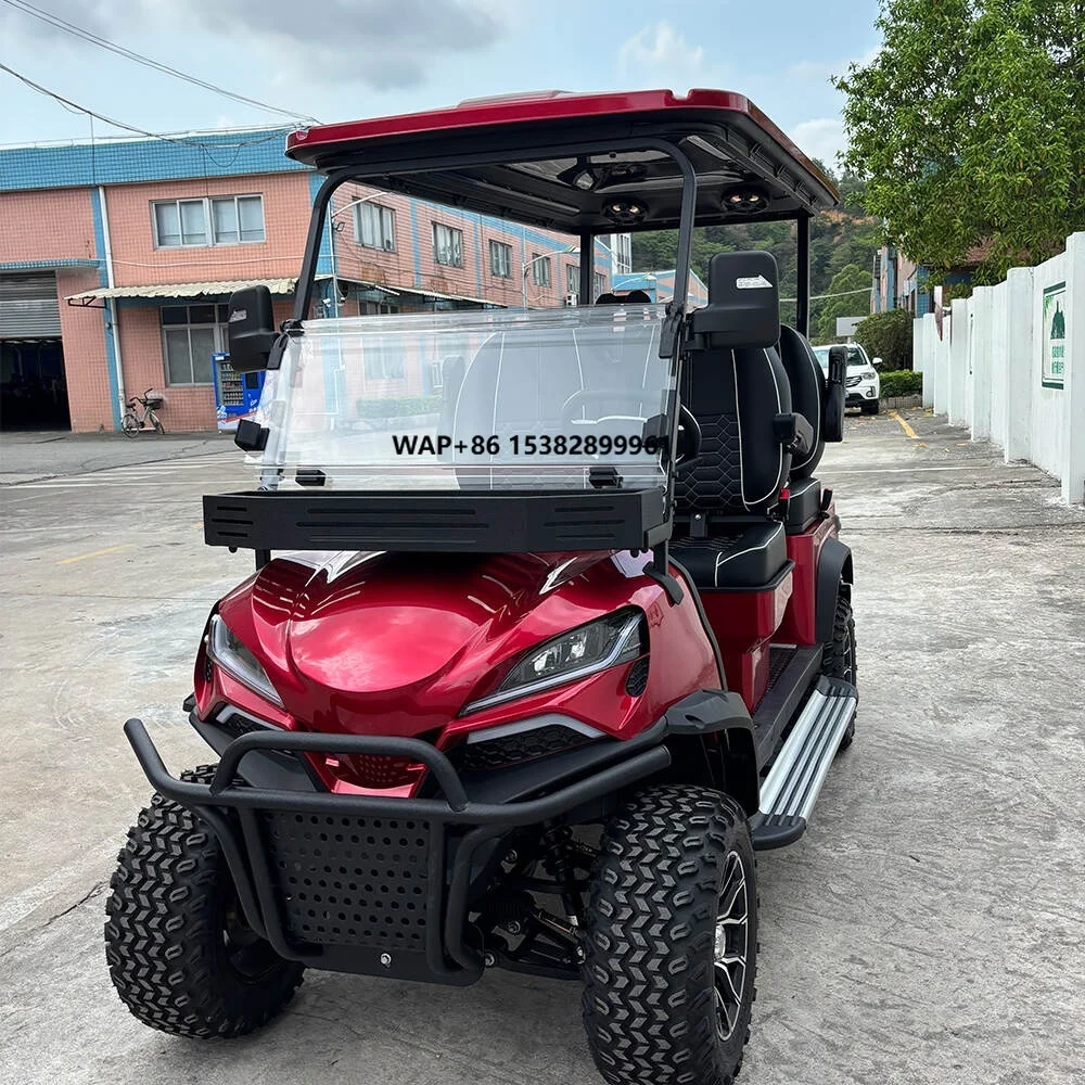 

2025 High Quality Chinese 4-Seater Electric Golf Cart with Cooling System 4-Wheel for Golf Carts