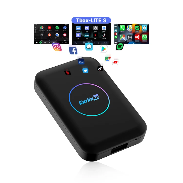オンラインアップグレードAndroidシステム 新型CarPlayドングル AIボックスドングル 4G 32GB Carlinkit ワイヤレスCarPlayアダプター YouTube TV TikTok対応