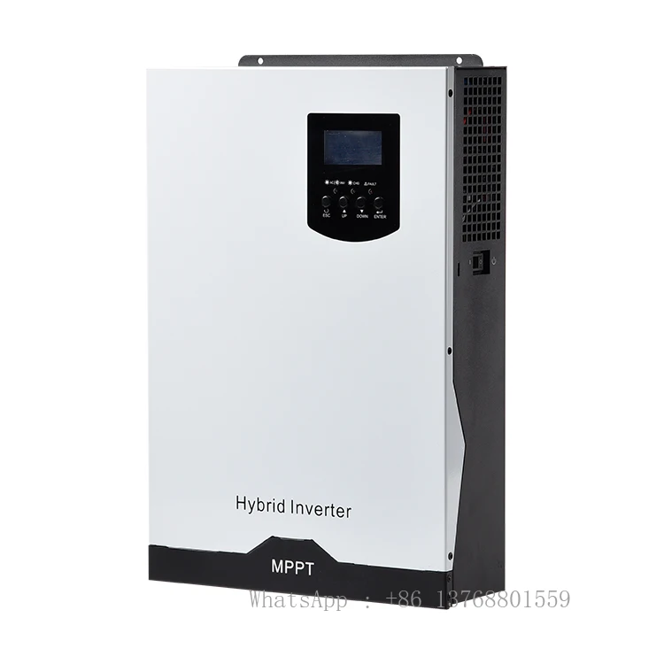 Factory 5.5KW 5.5KVA MPPT 80A 500VDC PV Input 220VAC 48V With/no Parallel Function 5500W 3 Phase Hybrid Solar Inverter