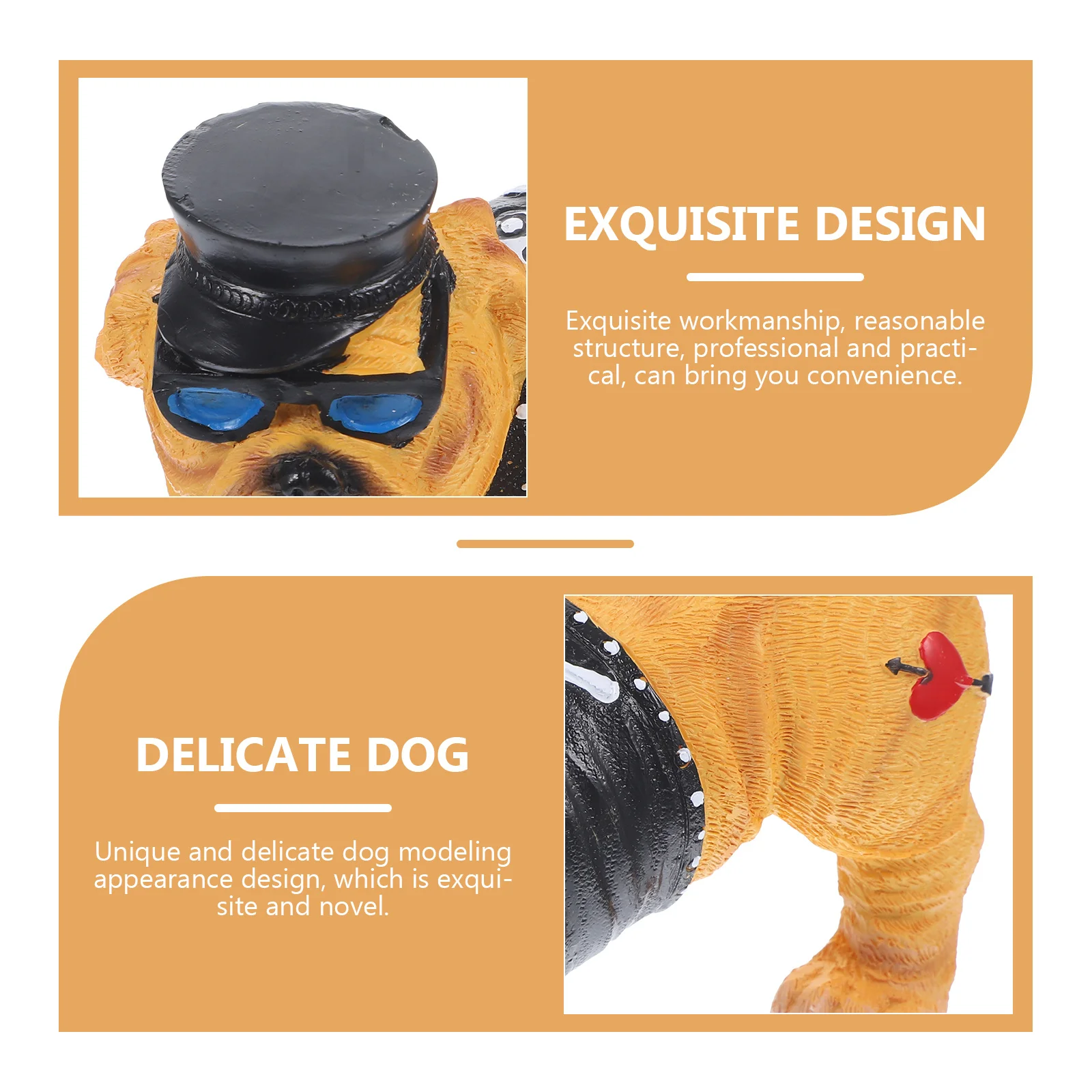 

Resin Dog Statue Small Miniature Puppy Sculpture Home Desktop Decoration Small Animal Resin Craft Ornament