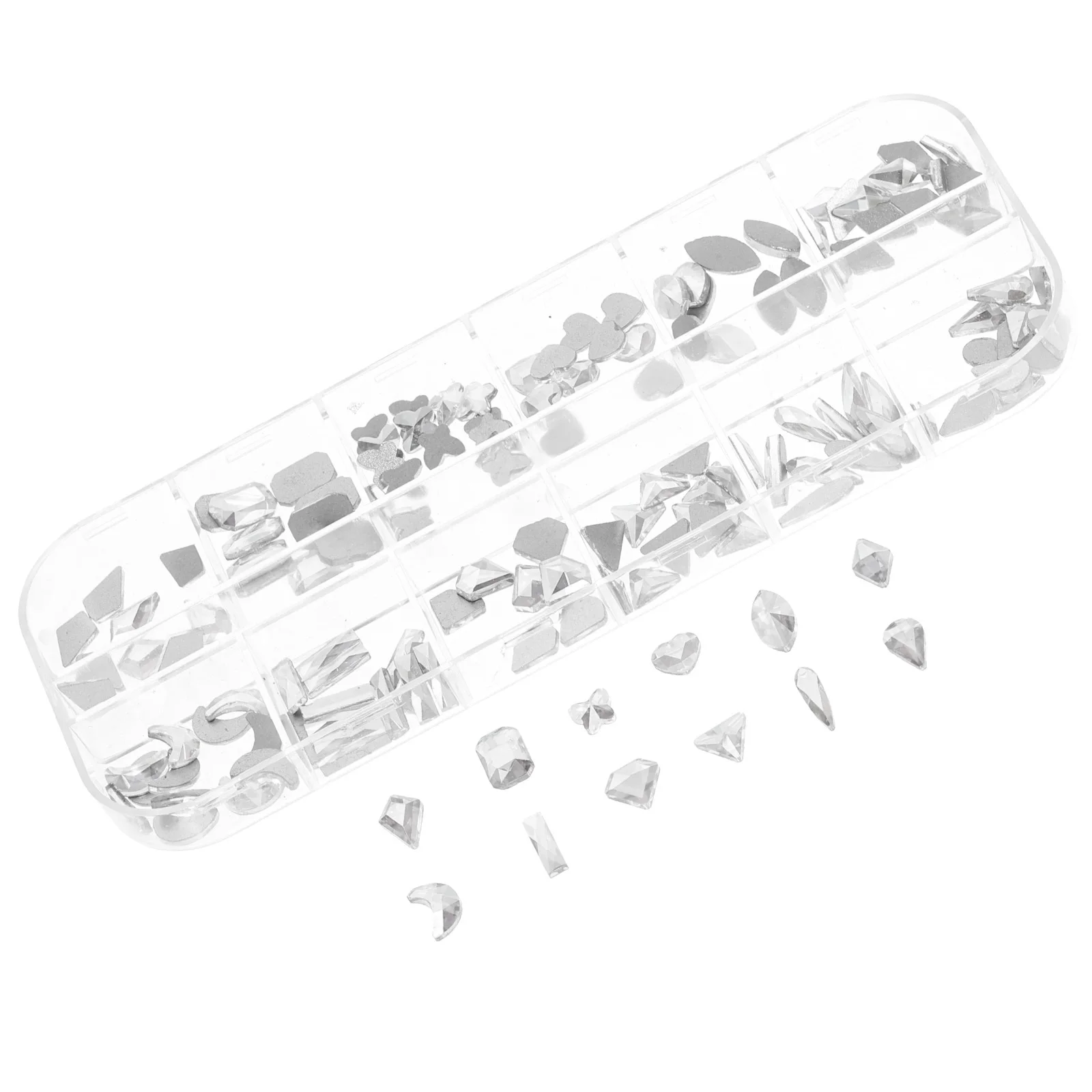 

Flatback Nail Charms Glass Rhinestones Multi Shapes Manicure Decorations DIY Crafts Accessories Diamonds for Nails