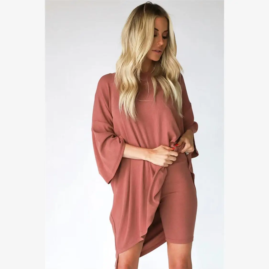 

Свободная женская повседневная домашняя футболка больших размеров ort Sve 2024, удобный комплект Faion, студенческая футболка для работы orm Seven Sve