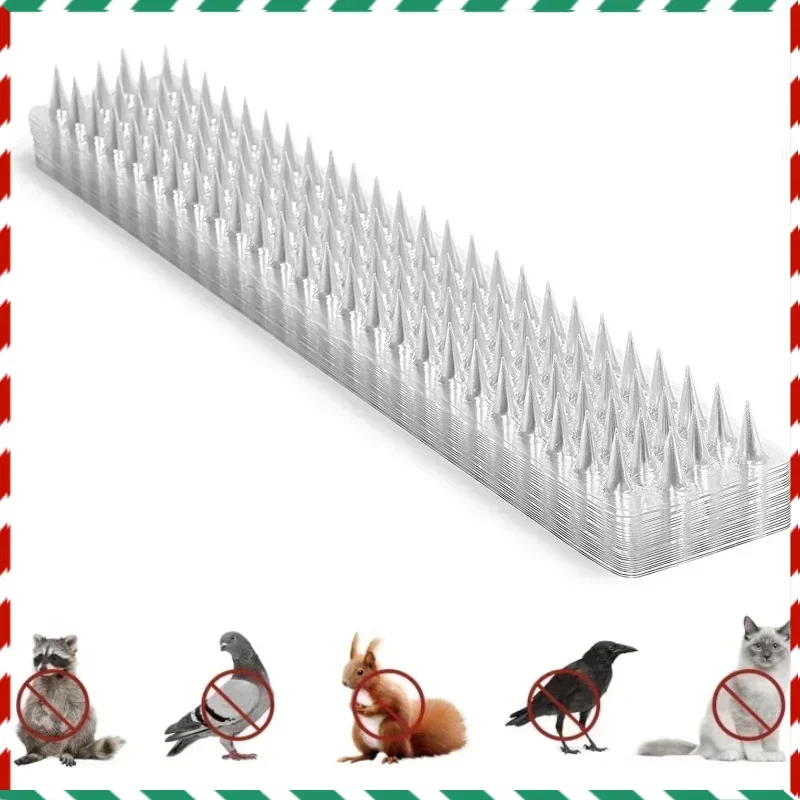 

1Pc New Plastic Bird Repeller Spikes Fence Wall Cat Anti Pigeon Spikes Anti-bird Outdoor Squirrel Garden Fences Animal Repellent