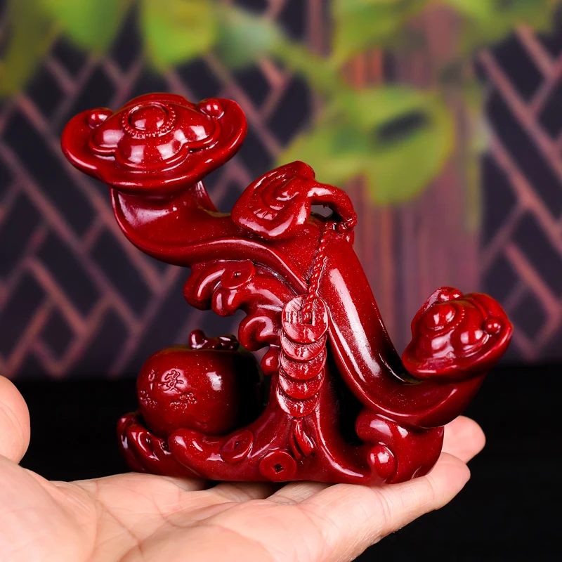 

Cinnabar Ruyi natural purple gold sand car beckoning fortune natal year entrance jewelry opened