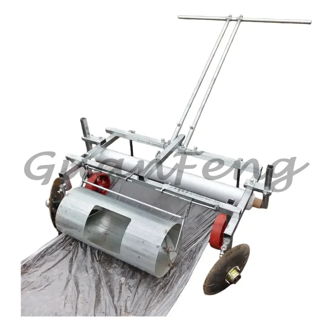 Multifunctional Hand Pull Micro Tiller, Portable Manual Soil Covering Machine, Time & Labor Saving Farm Cultivation Equipment