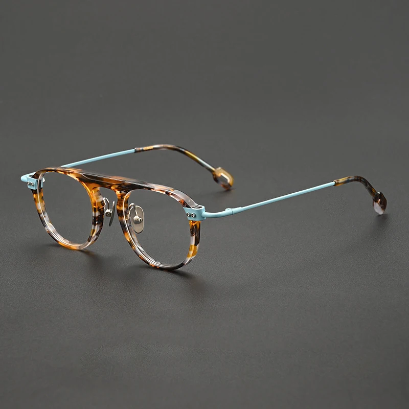 

2026 New Acetate Glasses Frame Women's Myopia Reading Eyewear Titanium Handmade Men Optical Prescription Lens Custom Eyeglasses