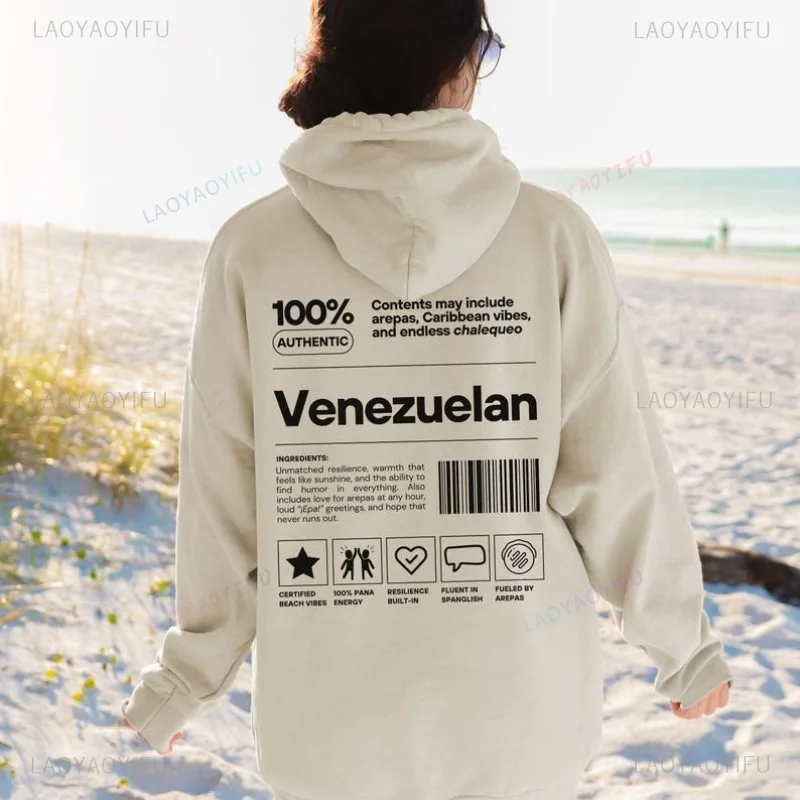 

Venezuela Gifts for Venezuelan Friend & Family Veneka Sweater Personalized Christmas Gift Winter Clothes Women Hoodie Tops