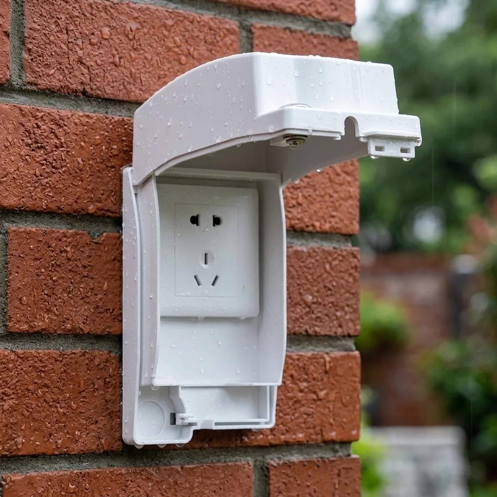 For High Humidity Areas Lockable Outlet Box Socket Protection Weatherproof Switch Box Reliable Locking Mechanism