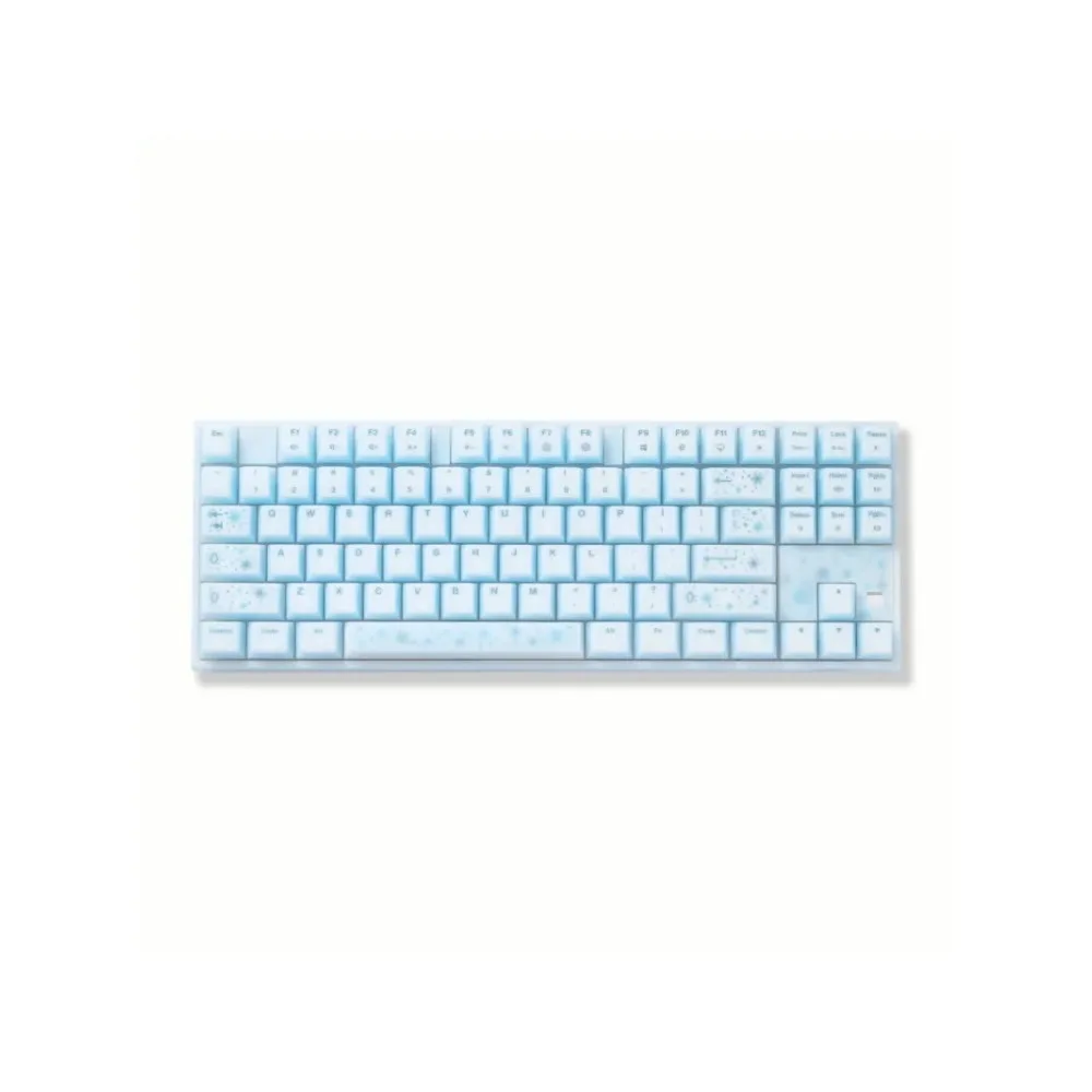 IPI Pone87 Silicone Mechanical Keyboard Full Wrap Transparent PCB Comfortable Feeling Lighting Kaihua Tri-mode 87Keys Ergonomic