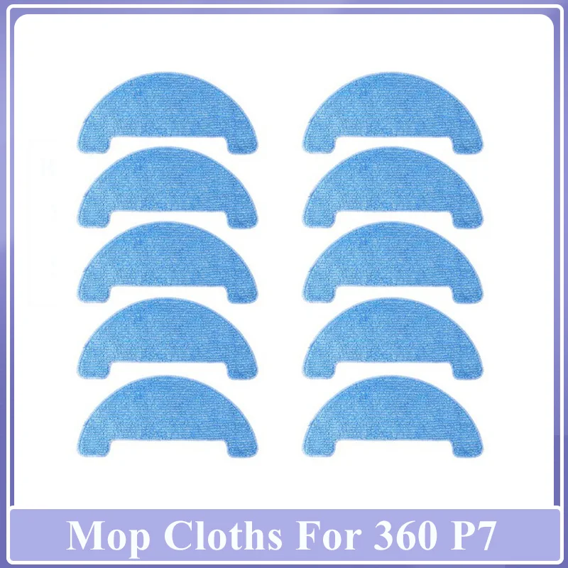 Hot Mop Cloths For 360 P7 Robot Vacuum Cleaner Replacement  Mop Cloths Rag Accessories Spare Part