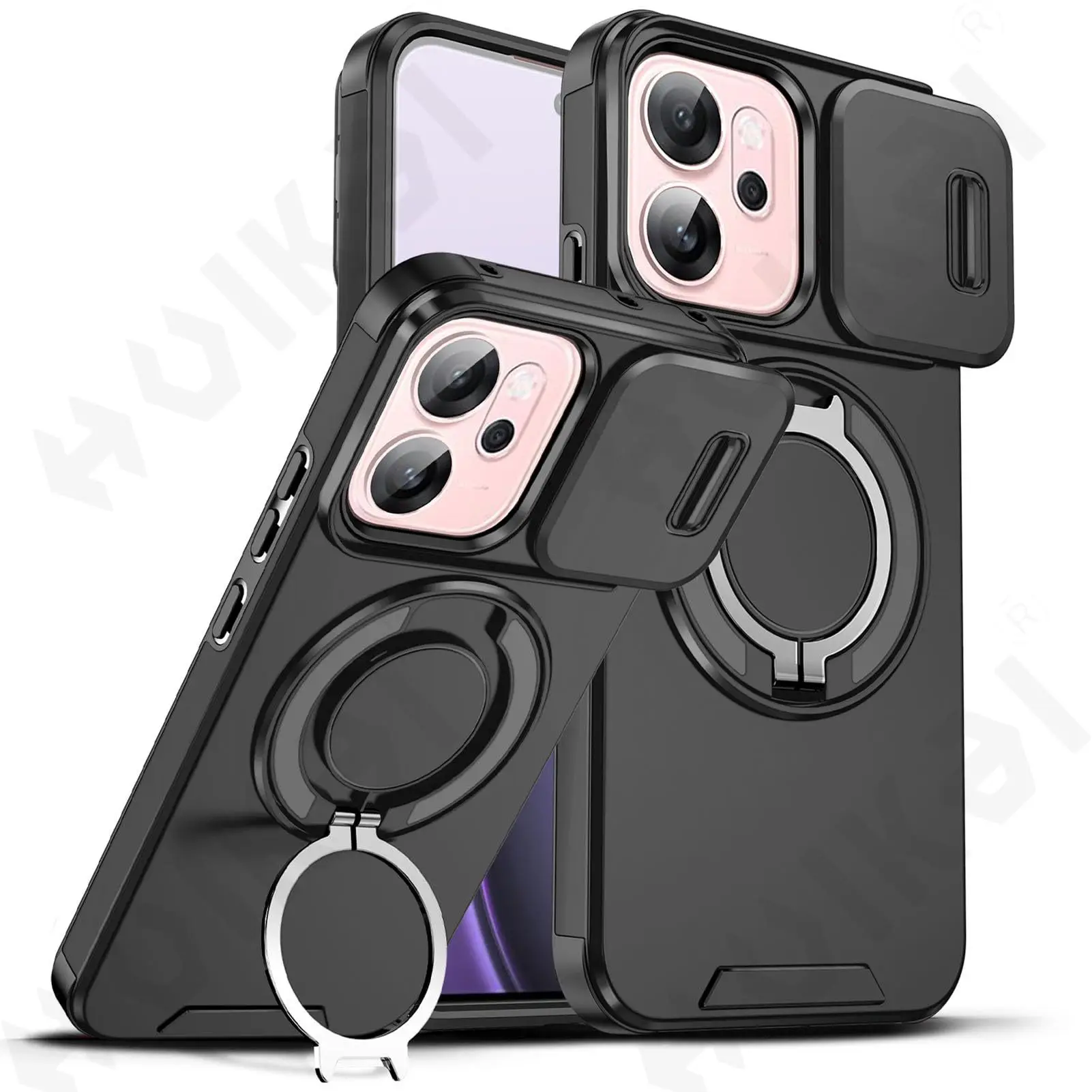 

Funda For OPPO Realme 14 5G P3 A5X Reno 14F 13F 14 13 Pro Case Armor Slide Camera Lens Protection Phone Case For Back Cover