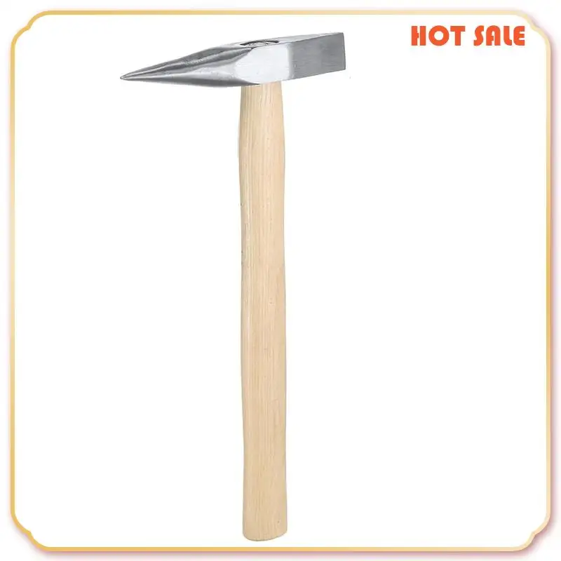 ABFA 2 Pcs 9 Oz Welding Chipping Hammer Steel Tack-Hammer Electrician's Hammer With Wooden Handle For Removing Repairing