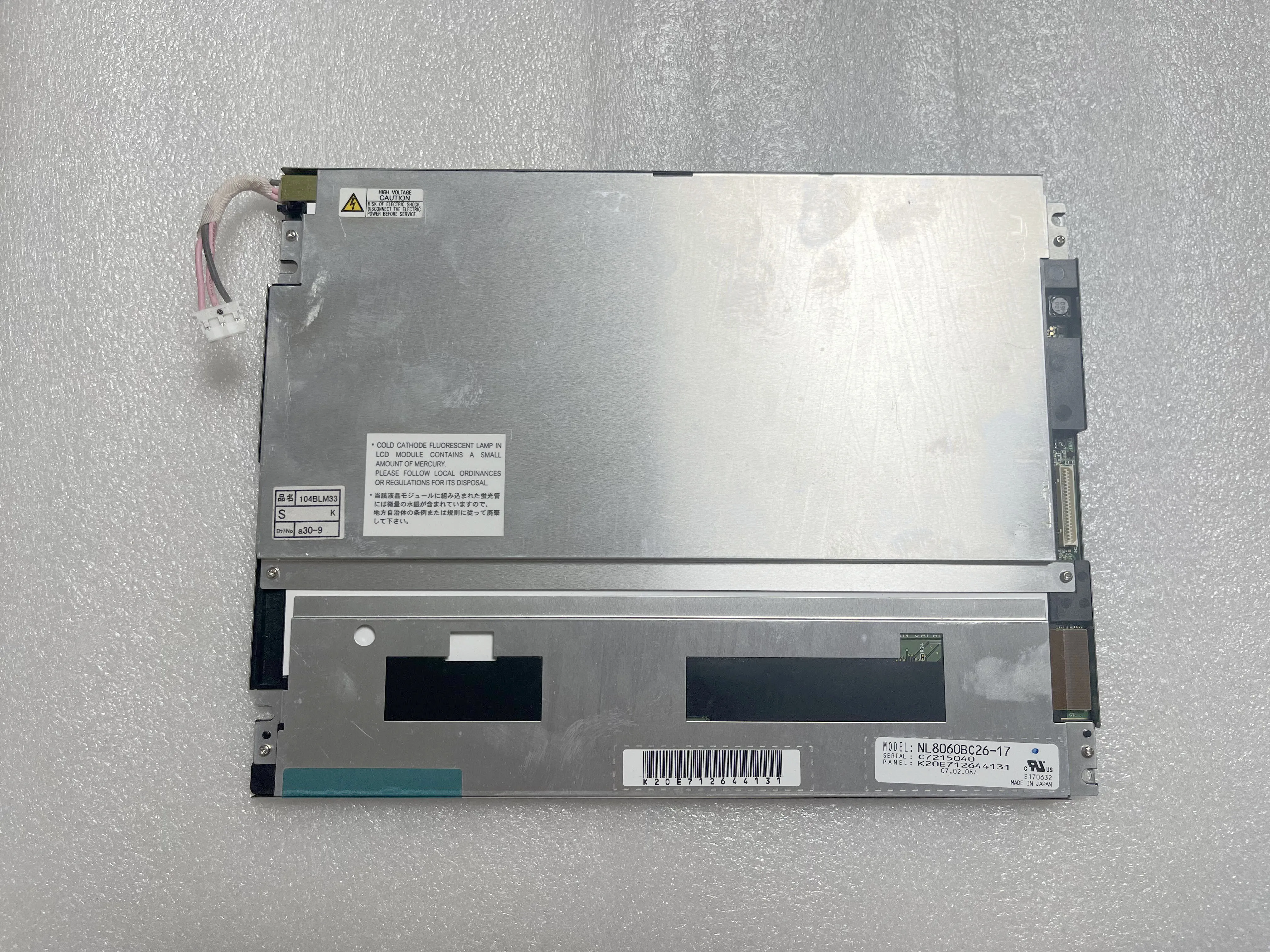 10.4-inch NL8060BC26-17 LCD screen display panel 100% tested fast delivery 1 year warranty