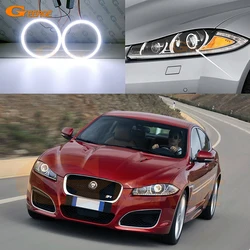 For Jaguar XF XFR X250 2012 2013 2014 2015 Xenon Headlight Excellent Ultra Bright COB Led Angel Eyes Kit Halo Rings Day Light