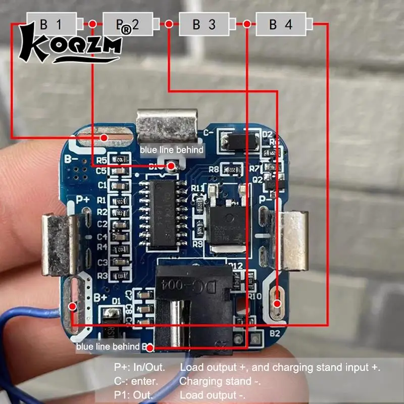 New BMS 4S 14.4V Lithium Battery Electric Drill Electric Tool Protection Board Protection Board Hand Overcharge Protection