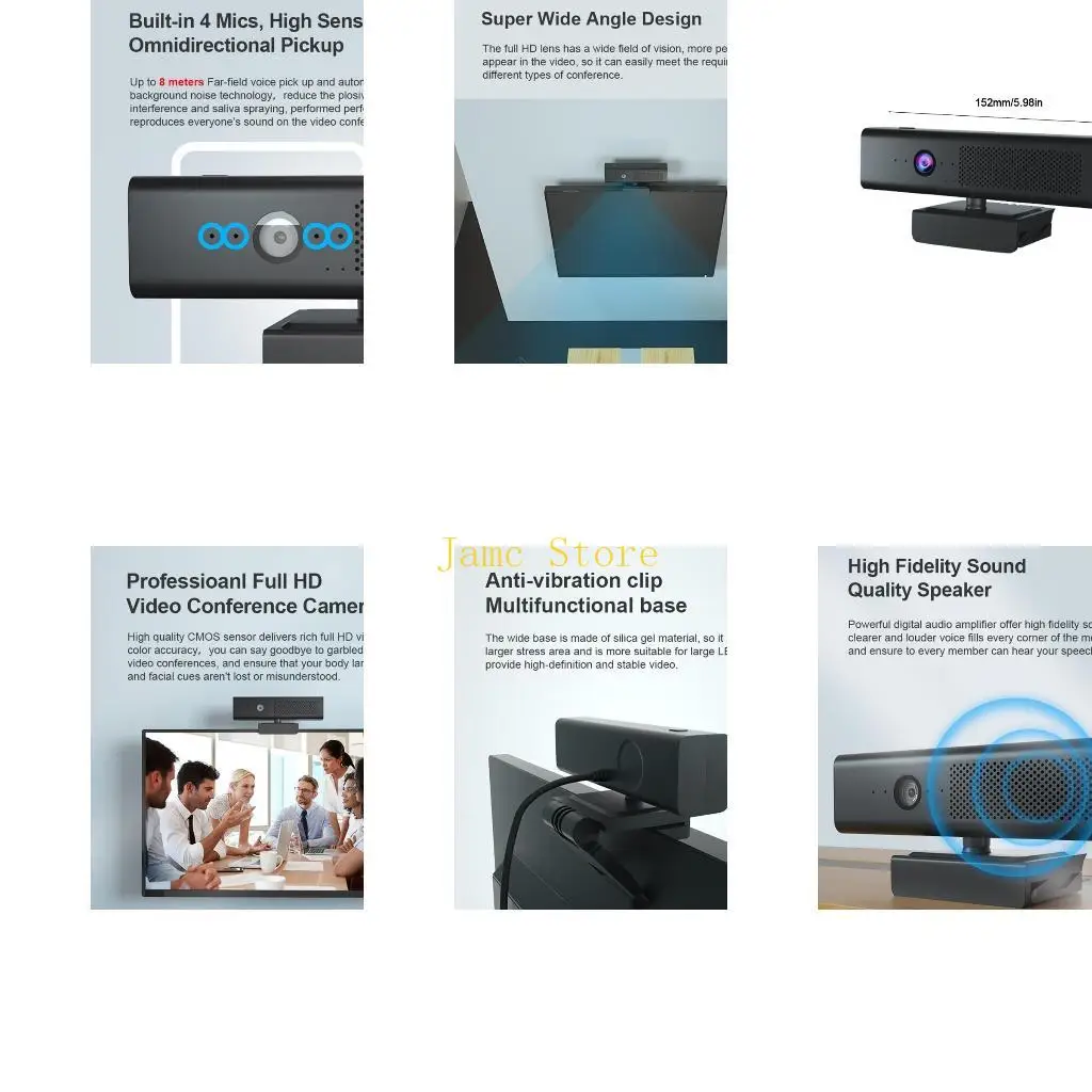 

LX0B 3-в-1 Микрофон Динамик Камера Веб-камера со встроенным микрофоном Web Live Online Teac