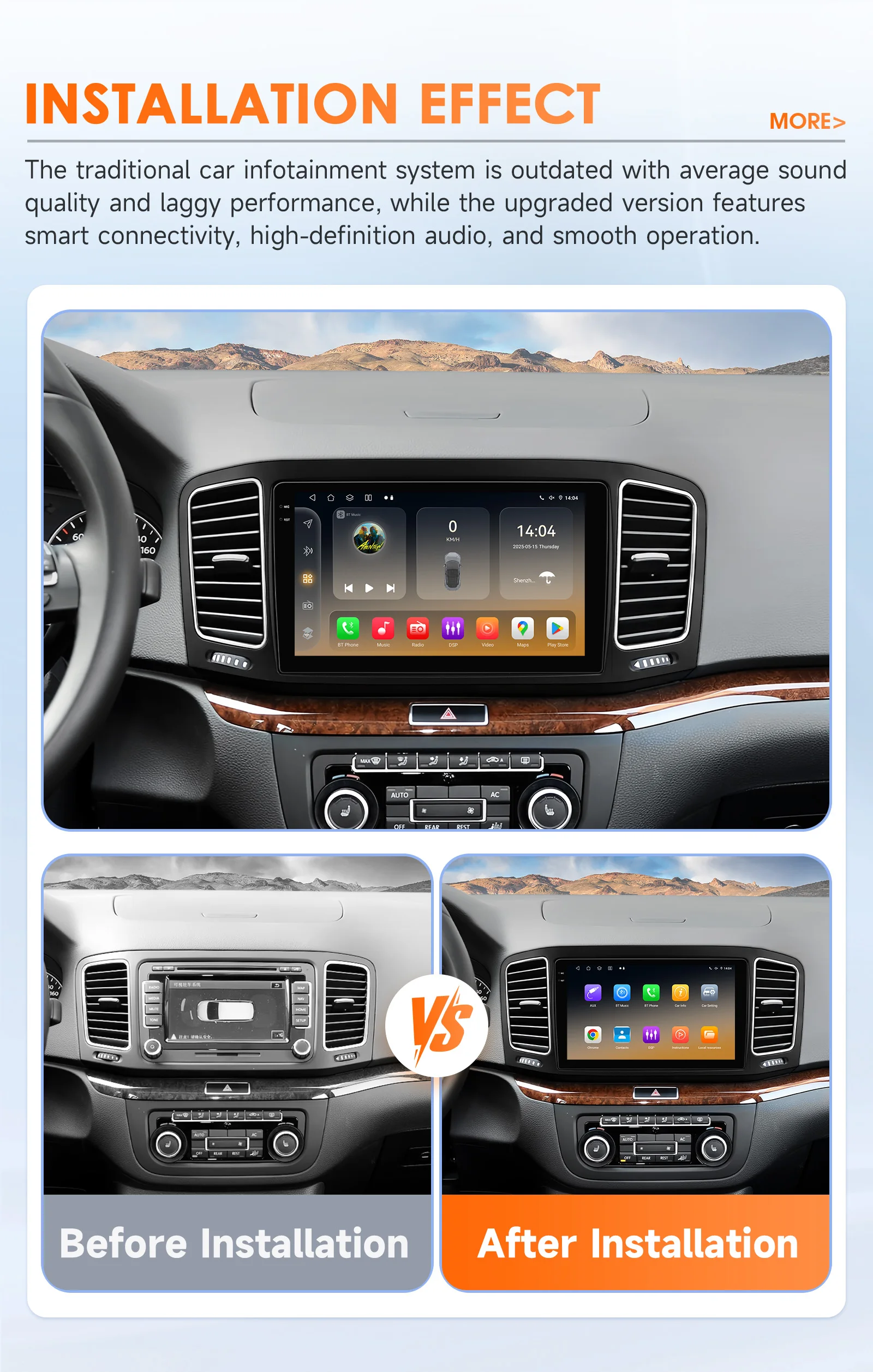 OSSURET, envío rápido, estéreo para automóvil con GPS y Android 15, pantalla de 9 pulgadas, 2 DIN, para VW Sharan 7N 7N1 7N 2/Seat Alhambra II 2010-2021, autorradio con CarPlay, Android Auto, SWC, DSP, radio 4G, Wifi, RDS, Bluetooth, reproductor de audio y video, opción de 360 ° Sistema Inteligente de Cámara para Automóvil