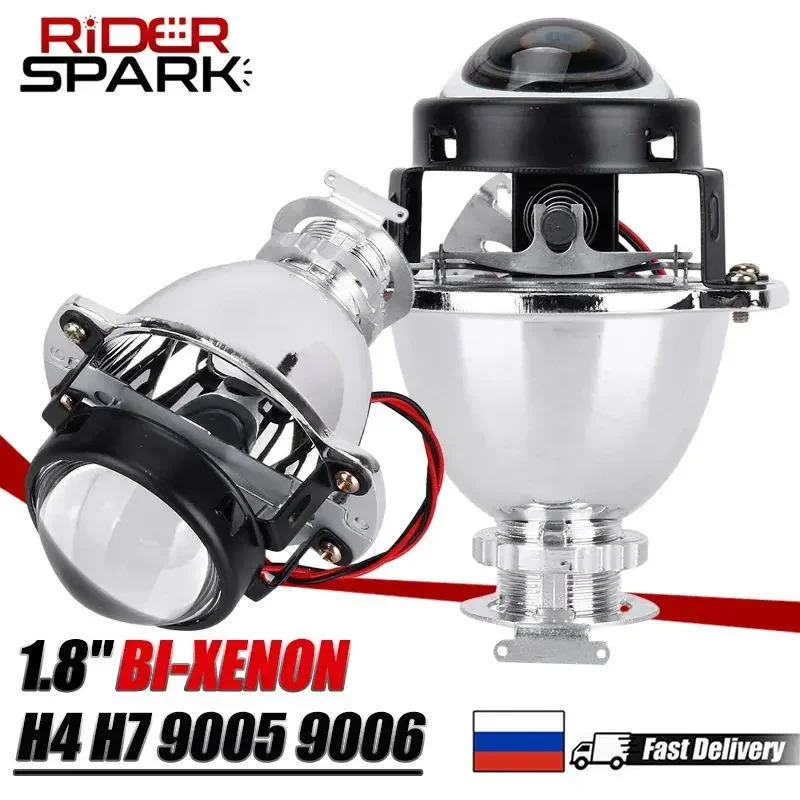 

Bi Xenon H4 Projector Kit 35W 1.8 inch HID Lenses H7 9005 HB3 9006 HB4 Car Headlight Bulb Rtrofit Use H1 Led/Xenon Lamp 360 Mini