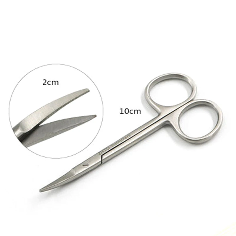 Stainless steel nasal tissue scissors Plastic surgical tools Blunt scissors