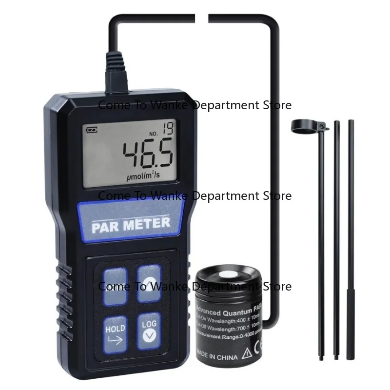 Medidor de Flujo Luminoso Digital Tipo Split, Medidor PAR, Sonda Impermeable IP68, Medidor de Iluminancia Espectral, Medidor de Luz