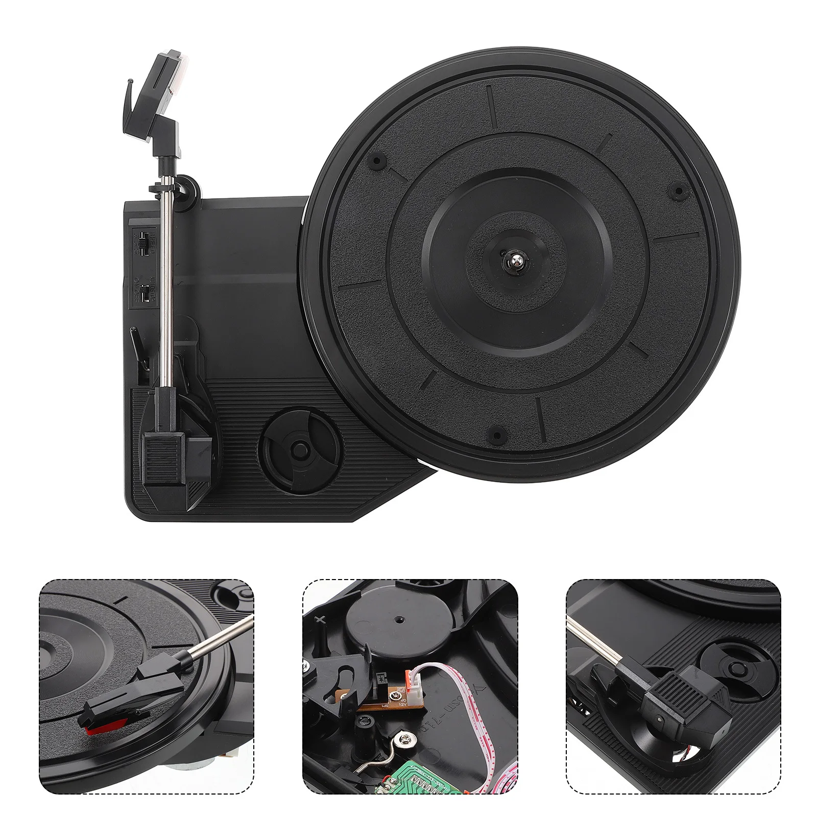 

Nostalgic Retro Record Player with Stylus and Turntable Functionality Vintage Gramophone Style Decor for Vinyl Lovers