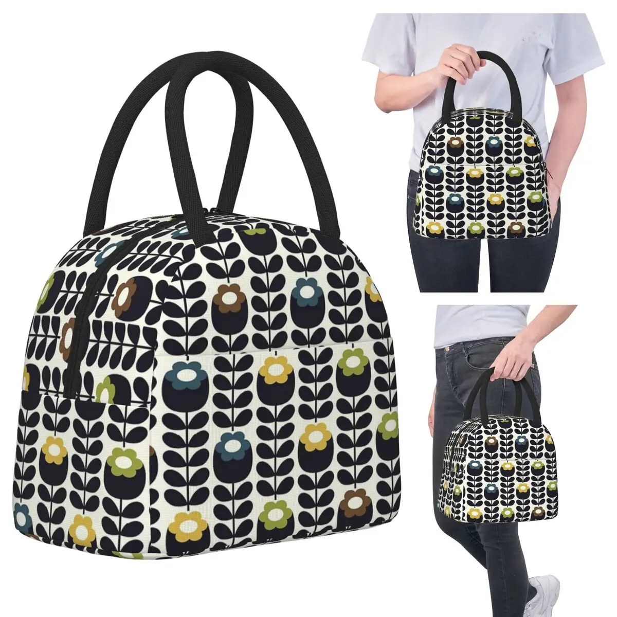 

ORLA KIELY Изолированная сумка для обеда для женщин Офисный холодильник Термальная коробка для еды Tote Герметичные коробки для завтрака Контейнер