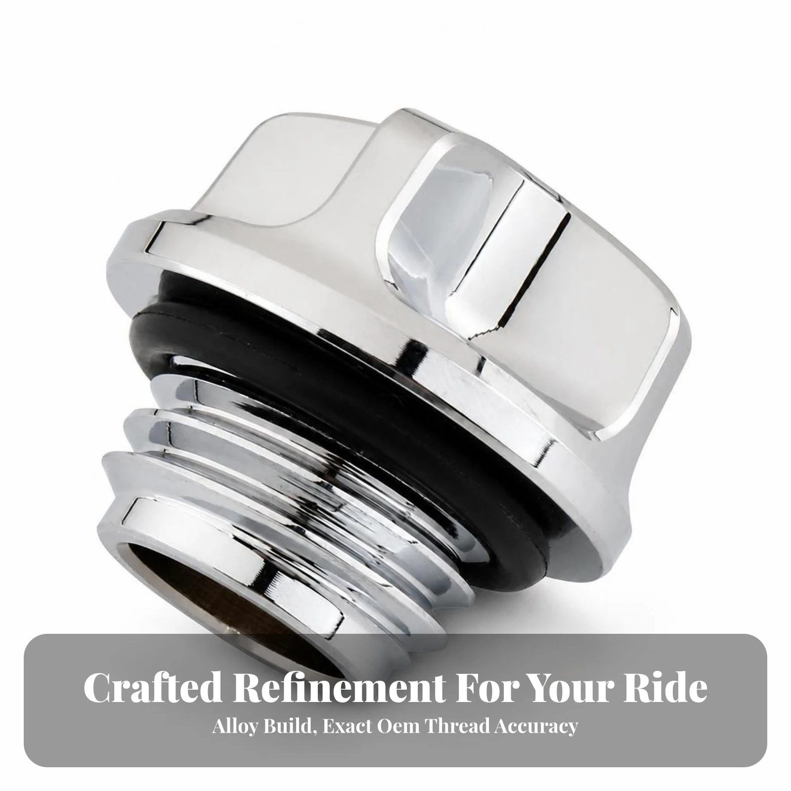 Motorcycle Engine Oil Filler Cap Threaded Oil Filler Cap with Sealing Gasket Hardware Corrosion-Resistant Robust