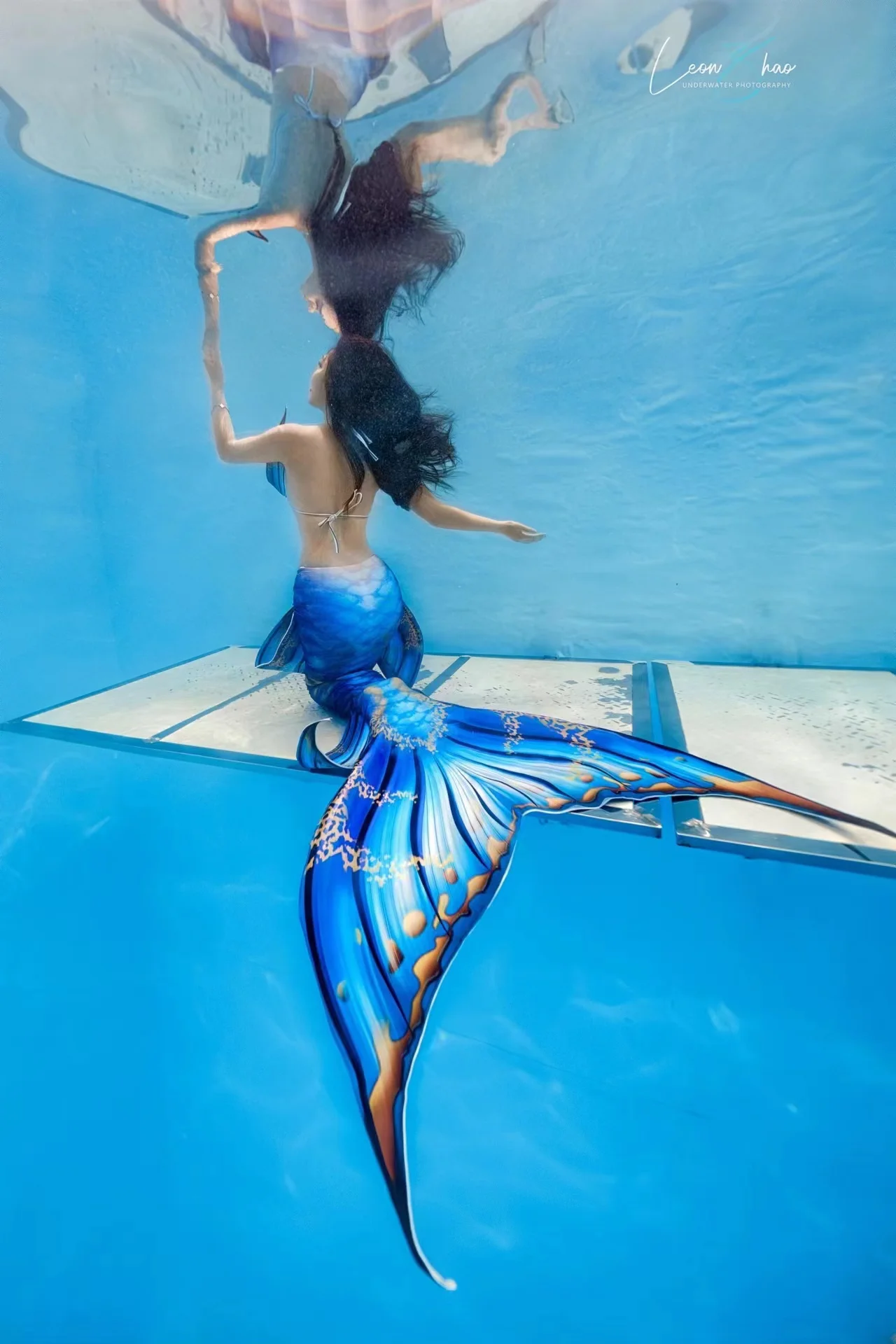 customization ProfessionaMermaid tail coach training aquarium performance Fish skin can be matched with Large size Mermaid fins