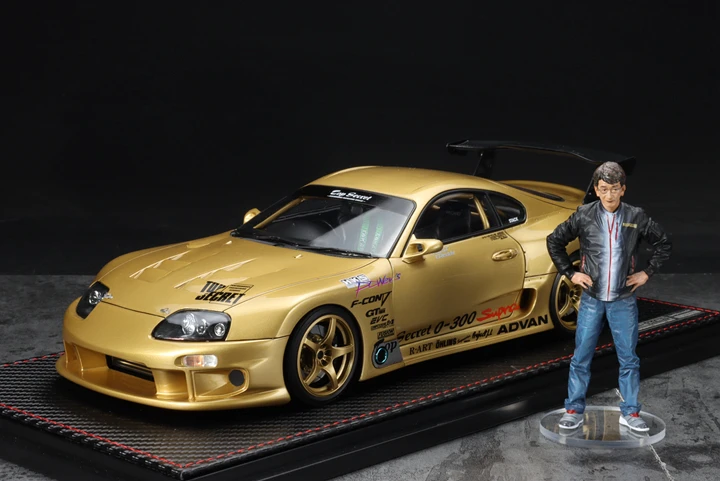 IG 1:18 TOP SECRET GT300 JZA80 Doll Version JDM Simulation Limited Edition Resin Metal Static Car Model Toy Gift