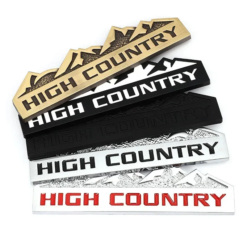 Car Front Grille Emblem for Jeep HIGH COUNTRY Wrangler JK Compass Grand Cherokee Liberty Renegade Body Side Sticker 3D Badge