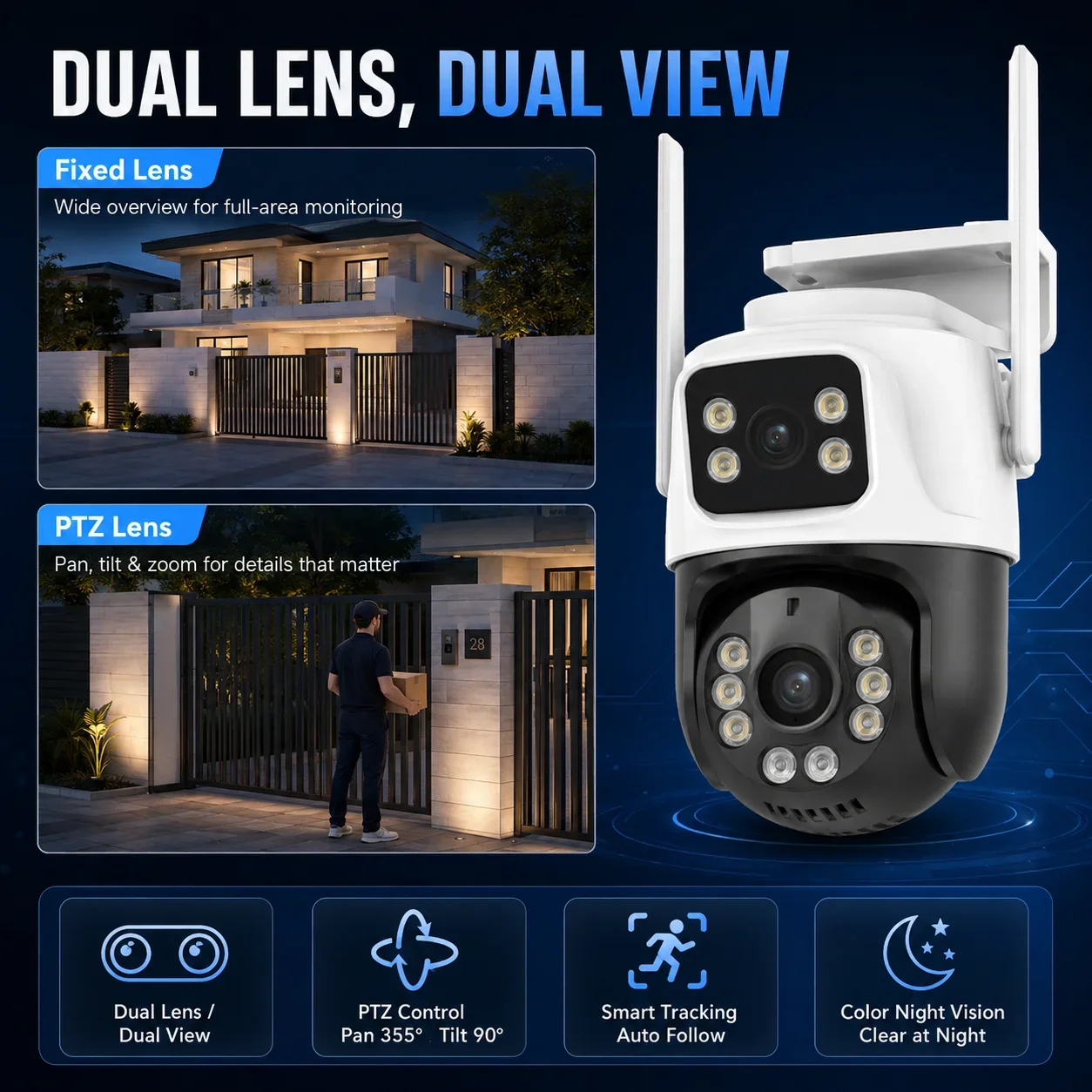 8MP Wifi CCTV Camera Security System Kit 4CH 8CH 5MP WiFi Monitor NVR Kit Human Detection Wireless CCTV Surveillance System