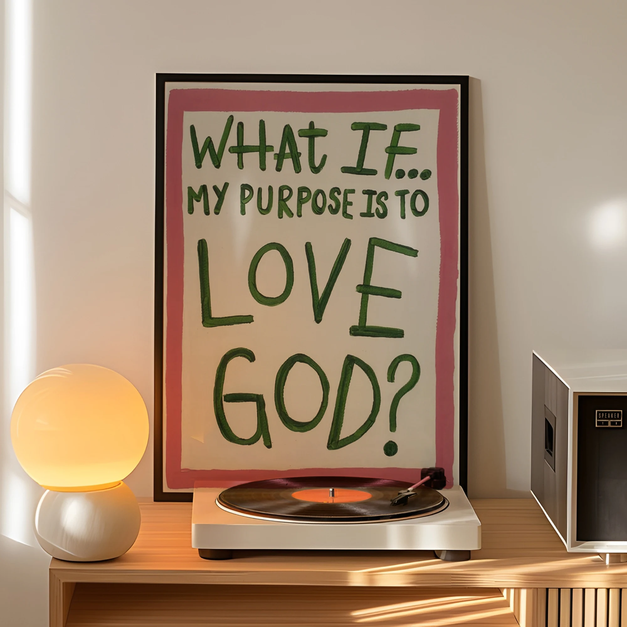 Milimalist What If My Purpose  - Home Decor Quotes ulasan dan harga