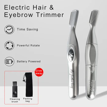 Women's Electric Razors Eyebrow Epilator Sets Women Makeup Beauty Eyebrows Hair Removal Steel Blade Facial Eyebrow Razor Trimmer