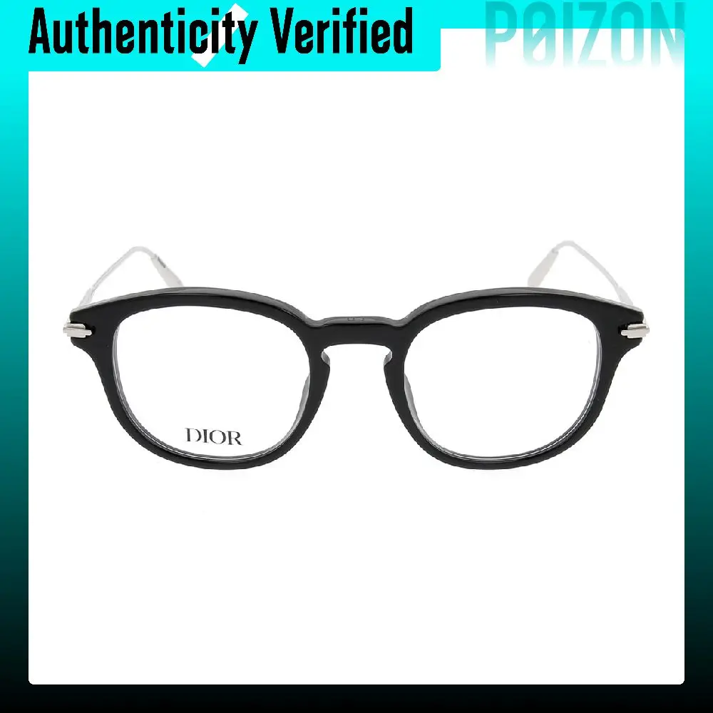 DIOR Acetate Irregular Shape Eyeglass Frames Men's Black DIORBLACKSUITOR2I