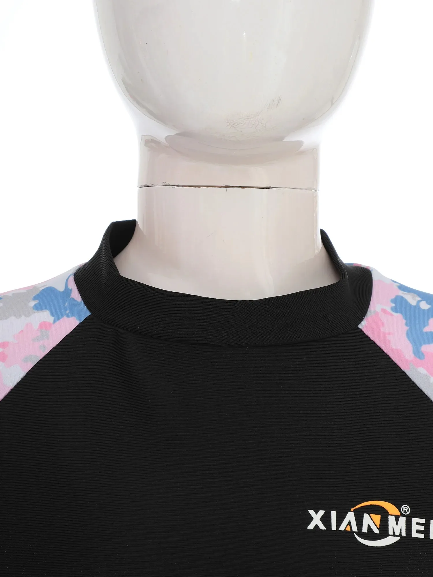 

Kids Girls Dance Top Short Sleeves Round Neck Color Block Small-Check Metallic Crop Tops for Jazz Ballet Performance Competition