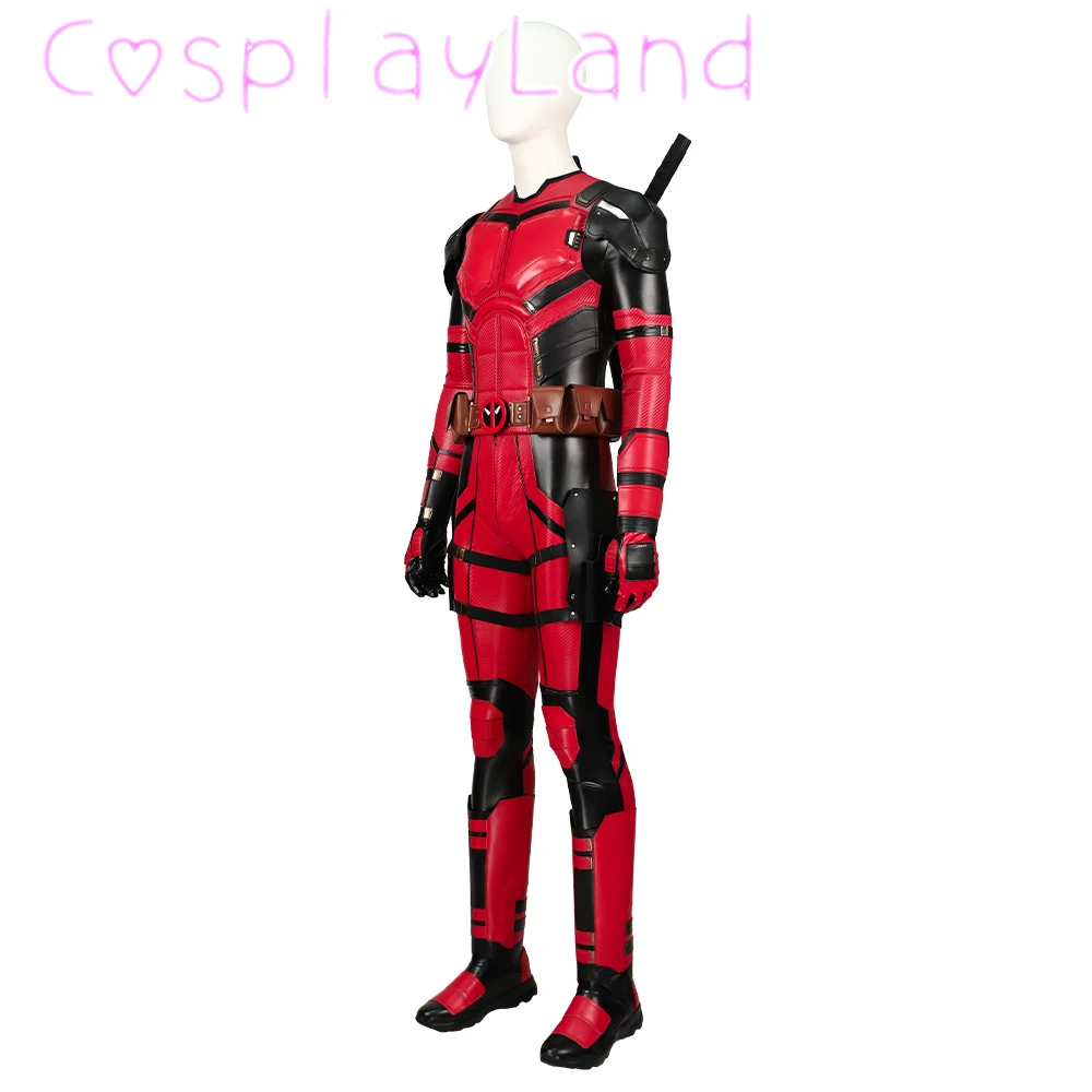 Carnival Halloween Costume Crimson Comedian Cosplay Outfit Captain Pool Suit Man Jumpsuit Comic Con Roleplay Show Outfit