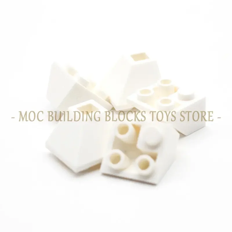 30pcs/bag MOC Bricks 3676 Slope Inverted 45 2x2 Double Convex  DIY Enlighten Block Bricks Compatible with Assembles Particles