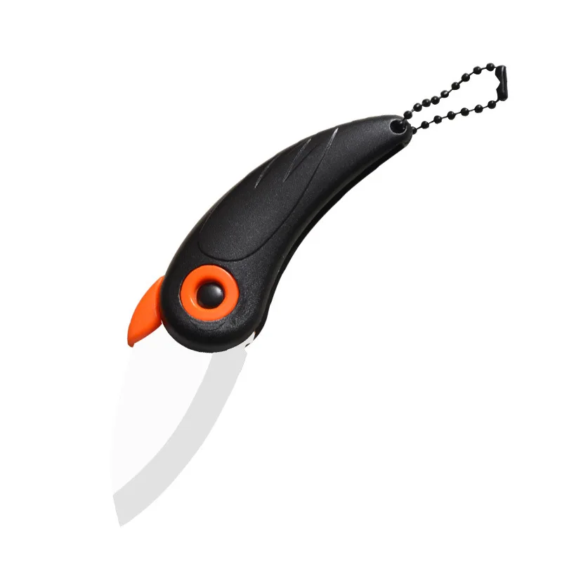 1PC Portable Ceramic Knife Creative Mini Cute Bird Multifunctional Foldable Fruit Knife Kitchen Tool Pare Peel Fold Blade